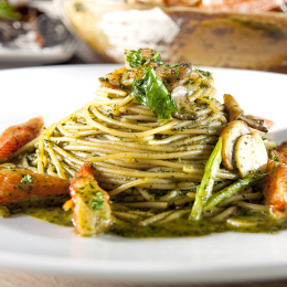 バジルチキンパスタ